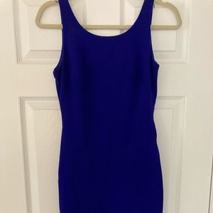 Sleeveless Blue Sheath Dress